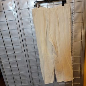 Match point 100% Linen XL pants